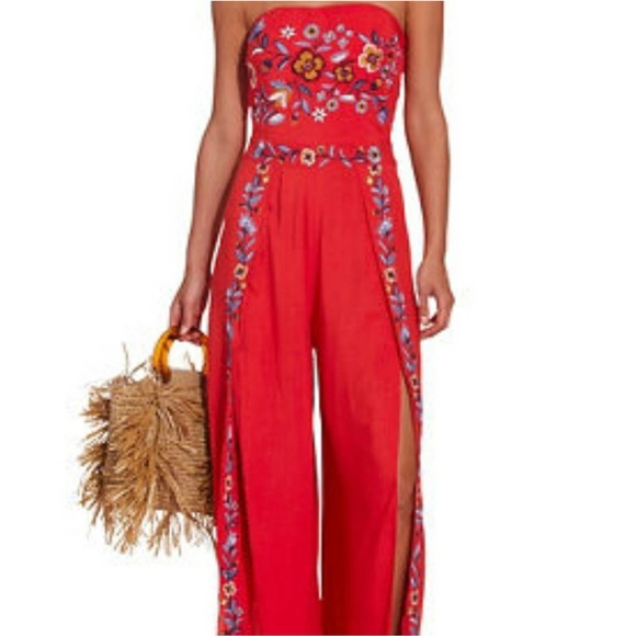 Boston Proper Pants - NWT Boston Proper Womens Embroidered Jumpsuit